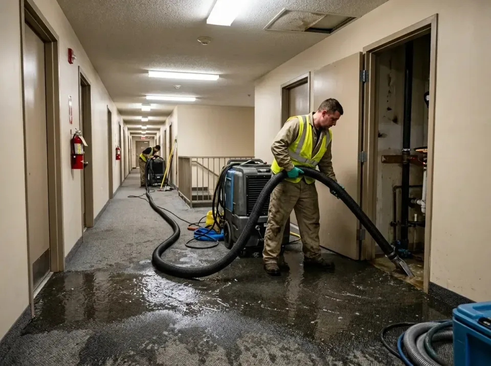 multi-unit-apartment-hallway-f-005 — frequently asked questions, Emergency Burst Pipe Water Extraction & Removal in Spring R…